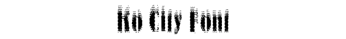Ko City font